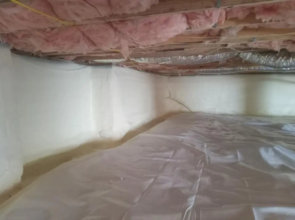 Crawl space encapsulation with closed-cell spray foam for Attic Insulation in Arizona City